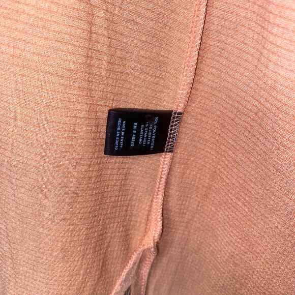 Rouge Peach Coral Orange Open Front Duster Cardigan Sweater Women's Size 1X - Picture 4 of 5